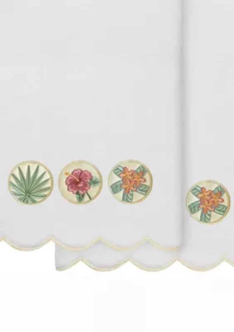 Maui Scallop 2PC Embellished Bath Towel Set