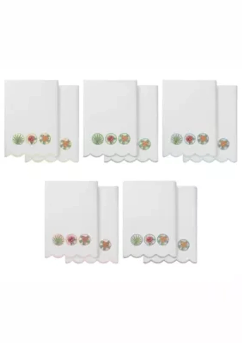 Maui Scallop 2PC Embellished Bath Towel Set