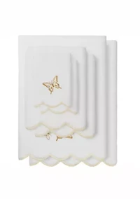 Britney Scallop 6PC Embellished Towel Set