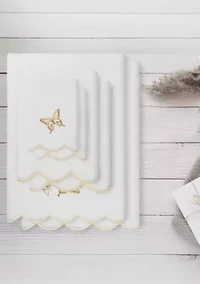 Britney Scallop 6PC Embellished Towel Set