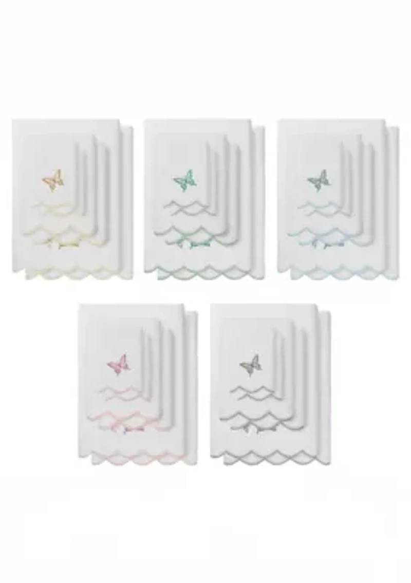 Britney Scallop 6PC Embellished Towel Set
