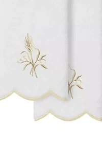 Whitney Scallop 2PC Embellished Fingertip Towel Set