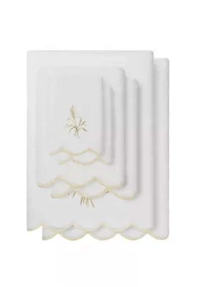 Whitney Scallop 6PC Embellished Towel Set