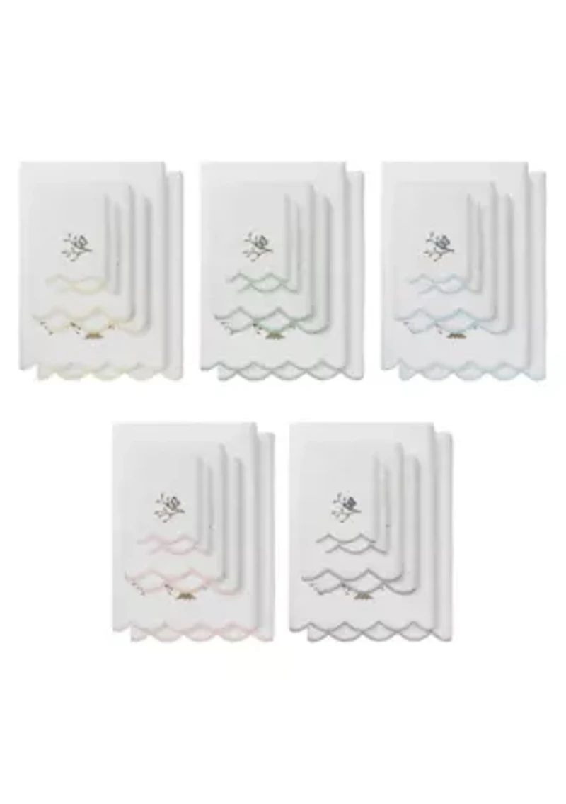 Teresa Scallop 6PC Embellished Towel Set