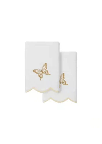 Britney Scallop 2PC Embellished Fingertip Towel Set