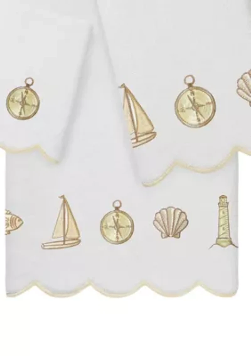Sea Joy Scallop 6PC Embellished Towel Set