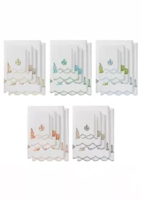 Sea Joy Scallop 6PC Embellished Towel Set