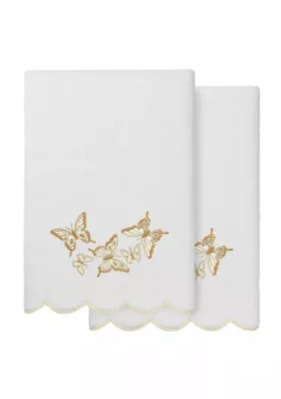 Britney Scallop 2PC Embellished Bath Towel Set