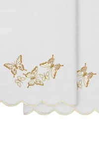 Britney Scallop 2PC Embellished Bath Towel Set