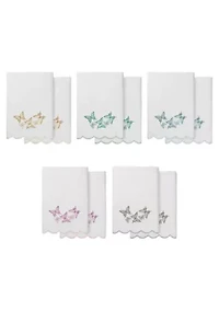 Britney Scallop 2PC Embellished Bath Towel Set