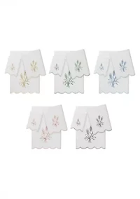 Whitney Scallop 3PC Embellished Towel Set
