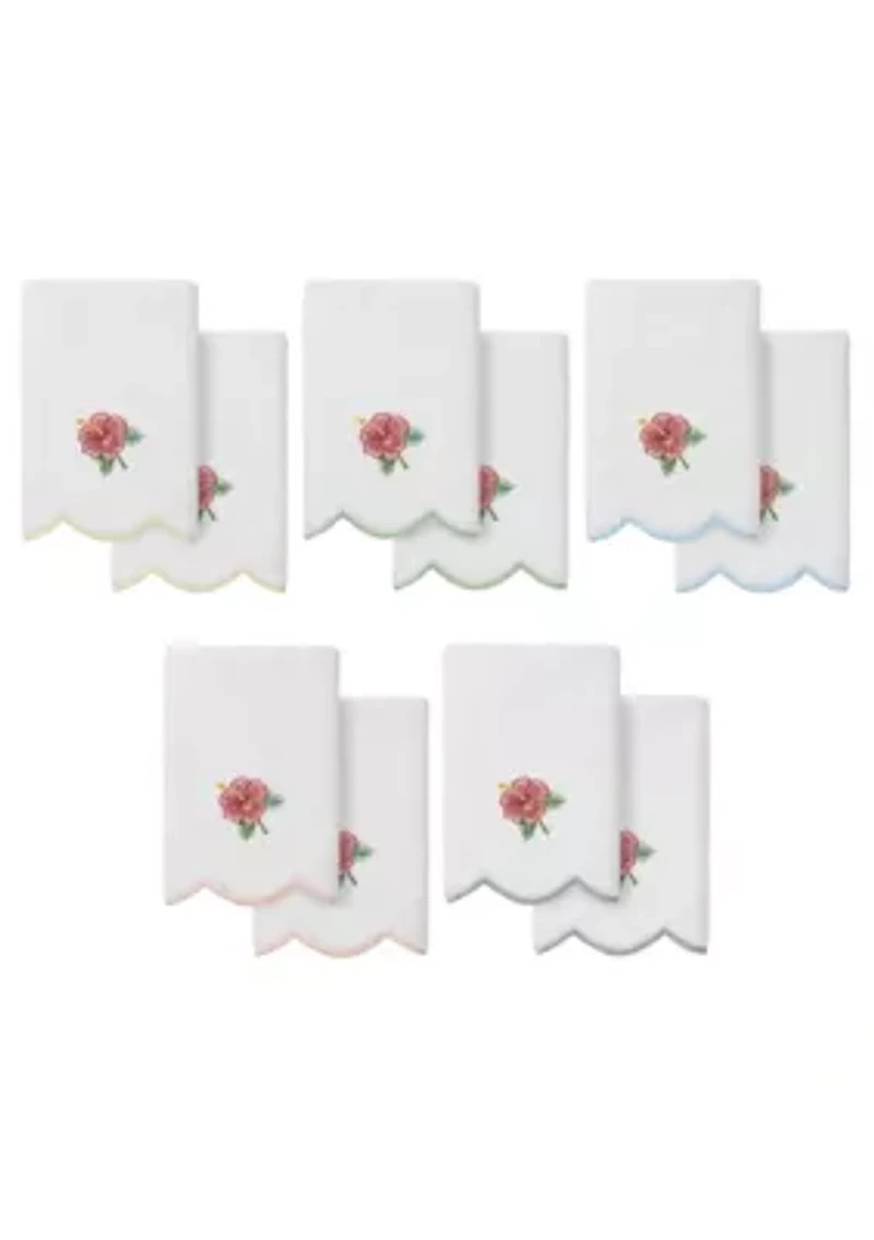 Maui Scallop 2PC Embellished Fingertip Towel Set