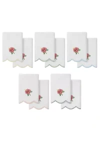 Maui Scallop 2PC Embellished Fingertip Towel Set