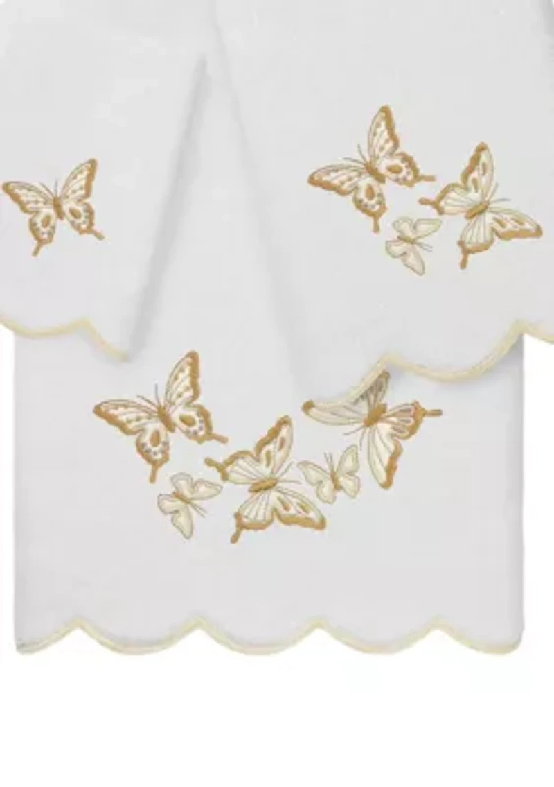 Britney Scallop 3PC Embellished Towel Set