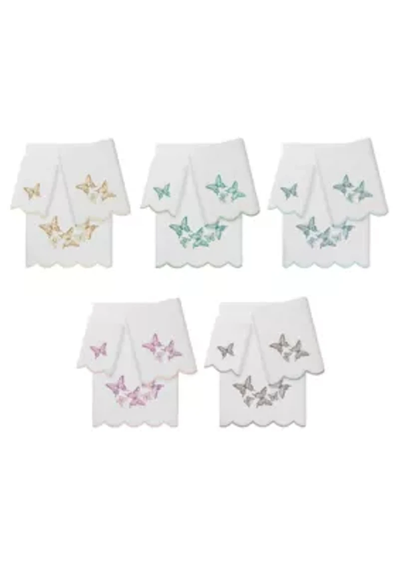 Britney Scallop 3PC Embellished Towel Set