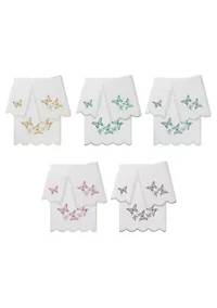 Britney Scallop 3PC Embellished Towel Set