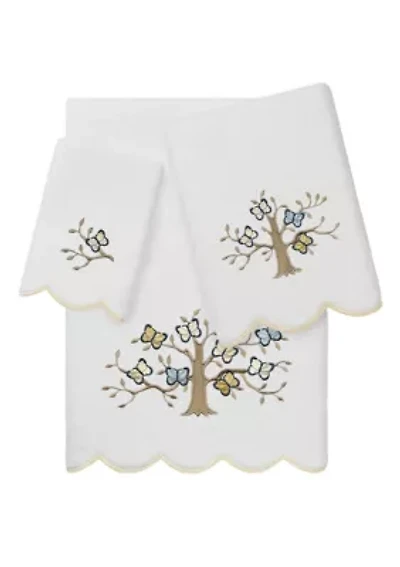 Teresa Scallop 3PC Embellished Towel Set