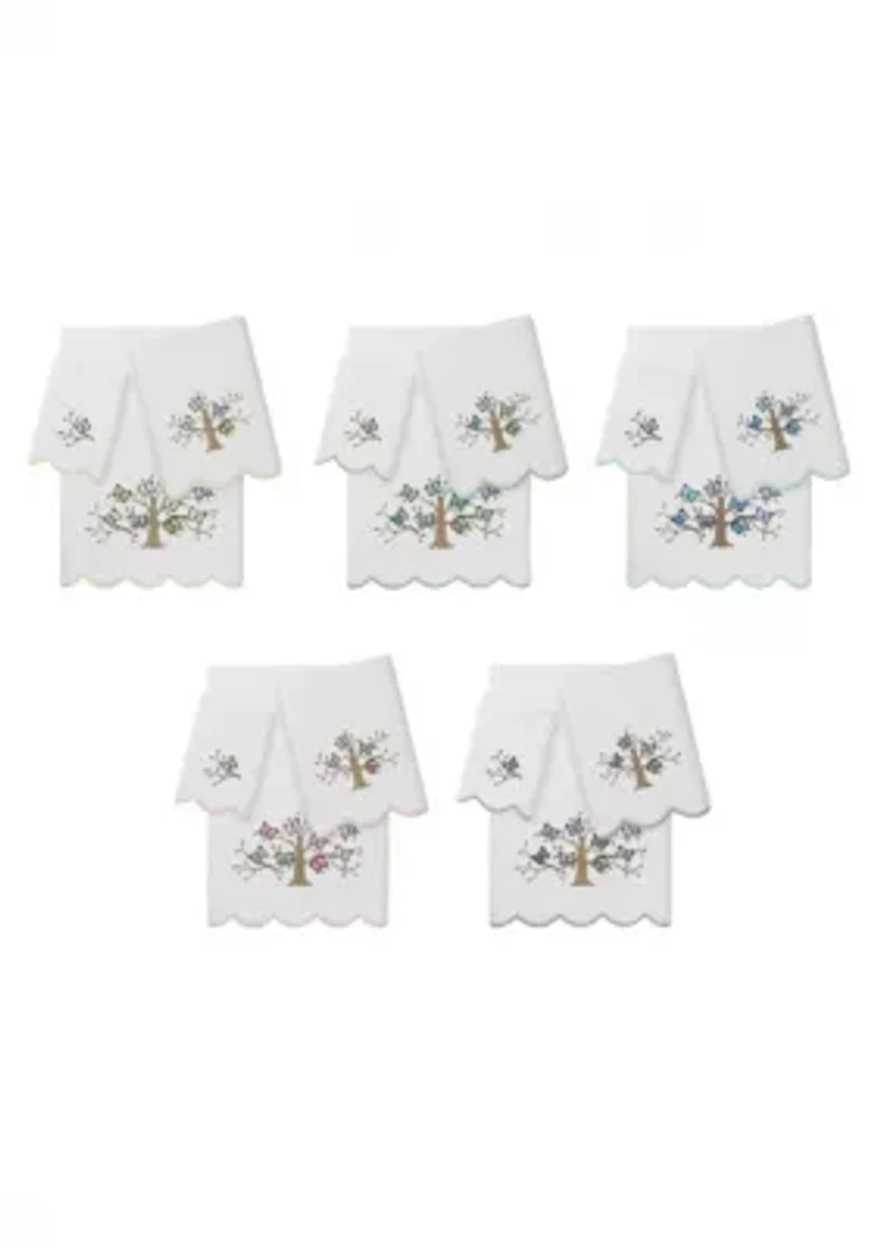 Teresa Scallop 3PC Embellished Towel Set