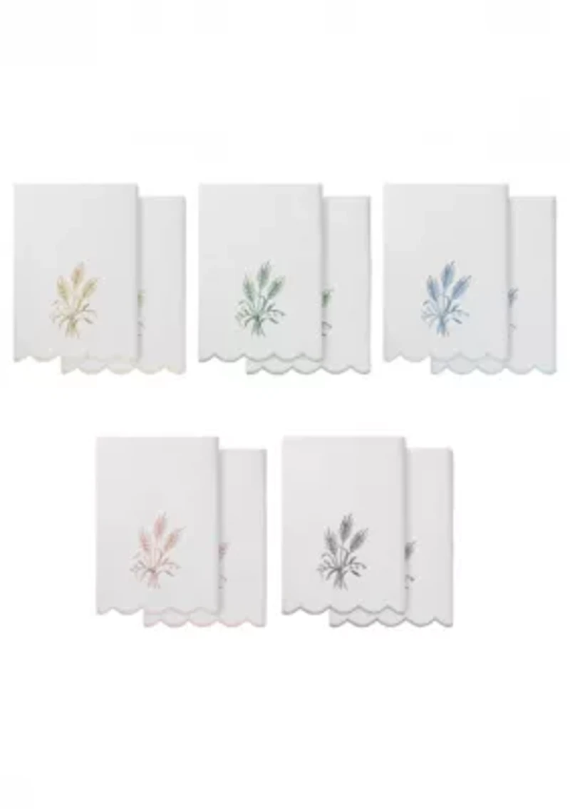 Whitney Scallop 2PC Embellished Bath Towel Set