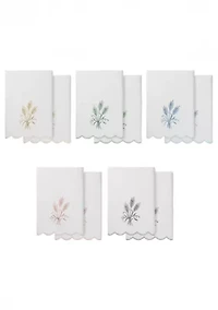 Whitney Scallop 2PC Embellished Bath Towel Set