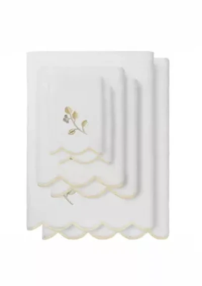 Wild Branch Scallop 6PC Embellished Towel Set