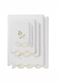 Wild Branch Scallop 6PC Embellished Towel Set