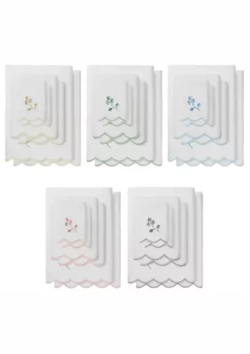 Wild Branch Scallop 6PC Embellished Towel Set
