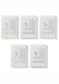 Wild Branch Scallop 6PC Embellished Towel Set