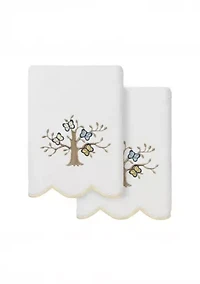 Teresa Scallop 2PC Embellished Hand Towel Set