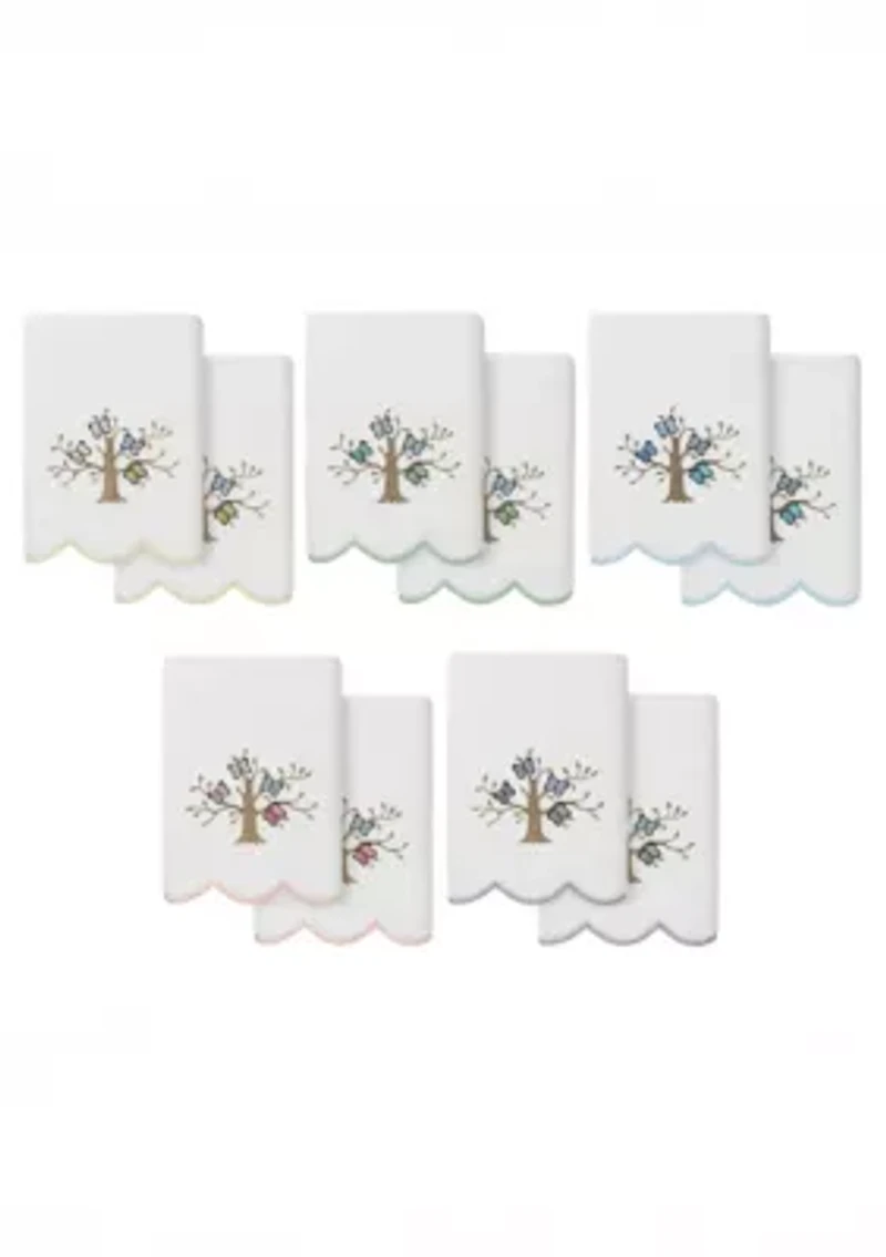 Teresa Scallop 2PC Embellished Hand Towel Set