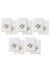 Teresa Scallop 2PC Embellished Hand Towel Set
