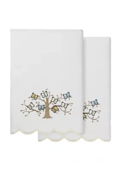 Teresa Scallop 2PC Embellished Bath Towel Set