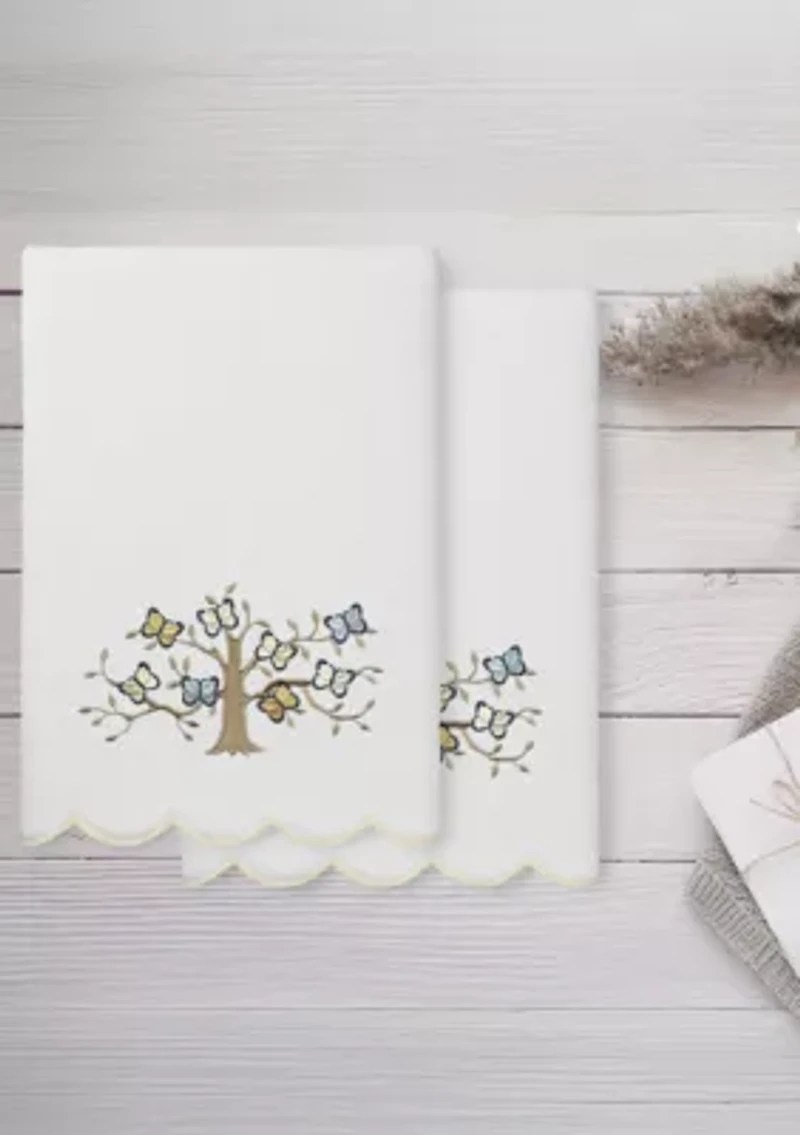 Teresa Scallop 2PC Embellished Bath Towel Set