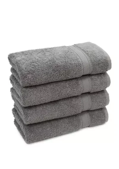 Set of 4 Turkish Cotton Soft Twist Hand Towels