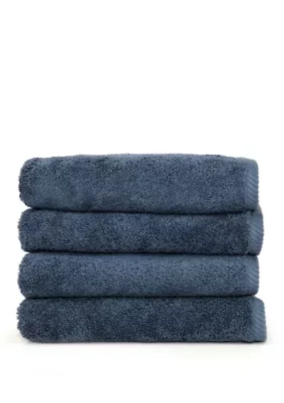 Set of 4 Turkish Cotton Soft Twist Hand Towels