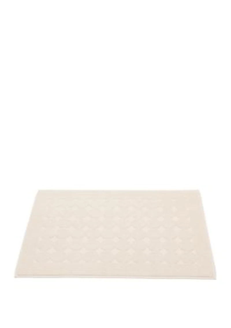 Turkish Cotton Sinemis Circle Design Bath Mat