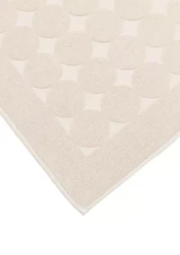Turkish Cotton Sinemis Circle Design Bath Mat