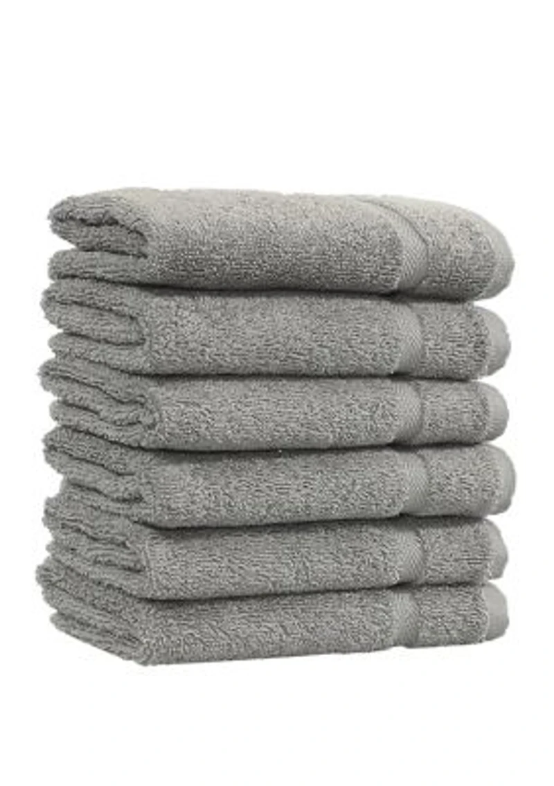 Set of 6 Turkish Cotton Denzi Washcloths