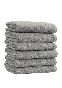 Set of 6 Turkish Cotton Denzi Washcloths