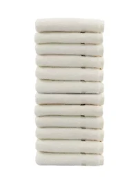Set of 12 Turkish Cotton Denzi Washcloths