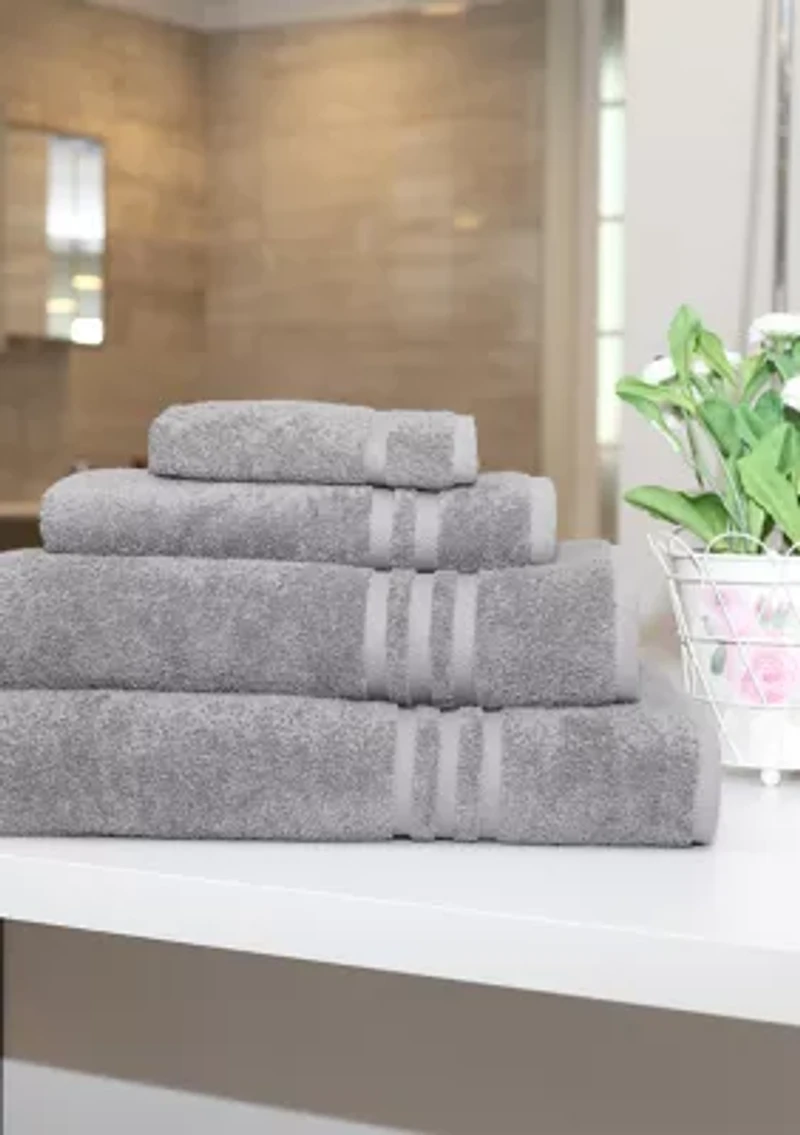 4 Piece Turkish Cotton Denzi Towel Combination Set