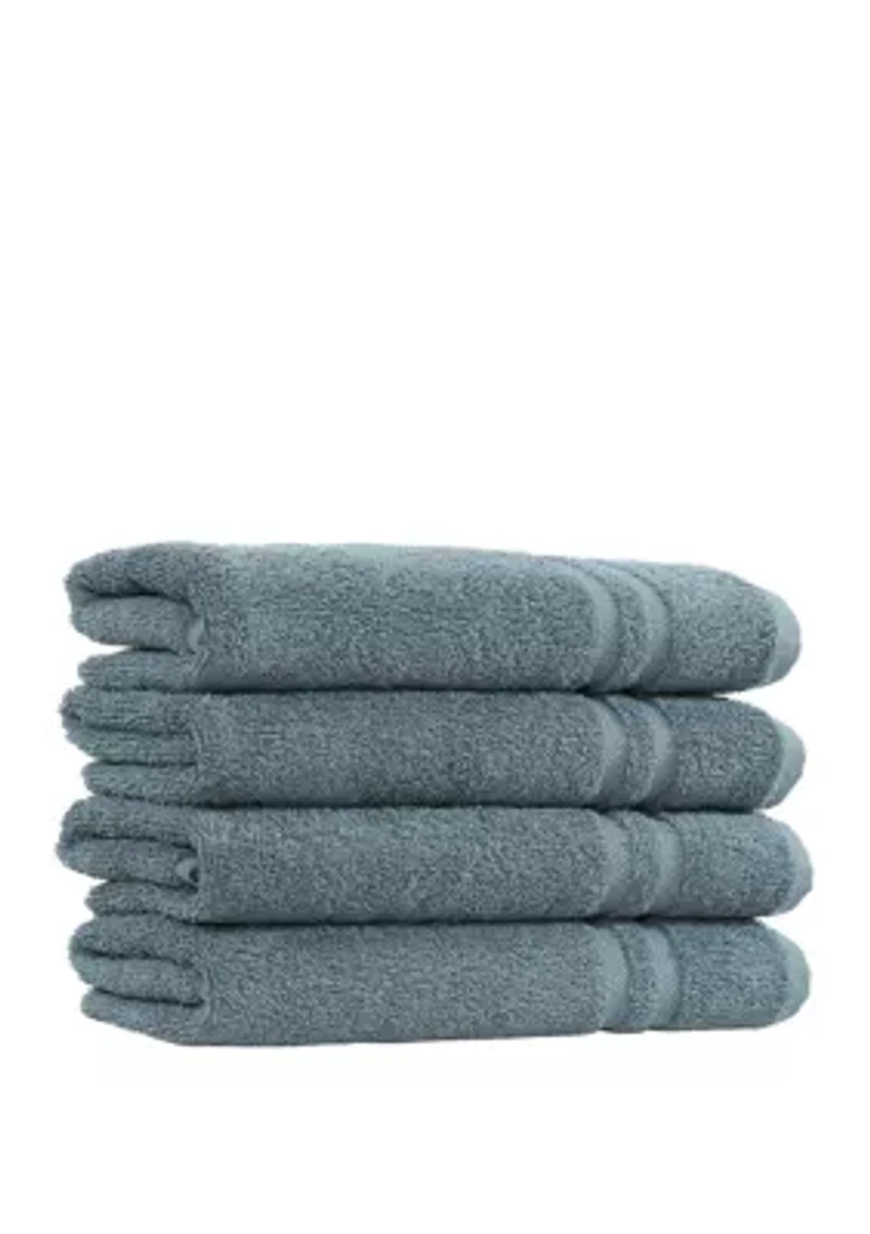 Set of 4 Turkish Cotton Denzi Hand Towels