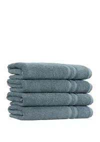 Set of 4 Turkish Cotton Denzi Hand Towels