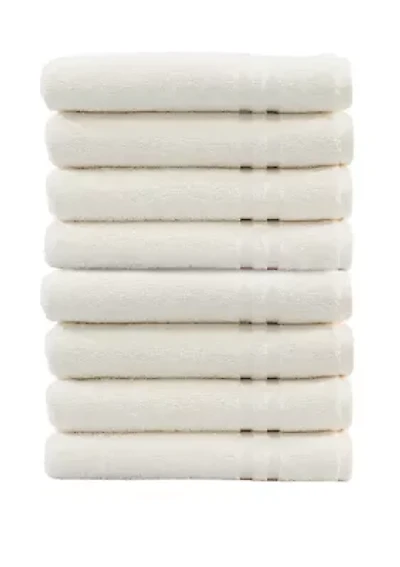 Set of 8 Turkish Cotton Denzi Hand Towels