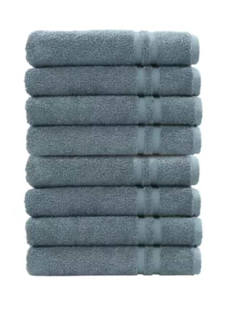Set of 8 Turkish Cotton Denzi Hand Towels