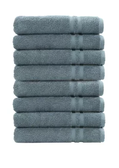 Set of 8 Turkish Cotton Denzi Hand Towels