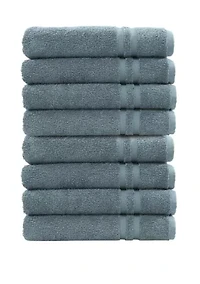Set of 8 Turkish Cotton Denzi Hand Towels