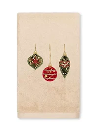 Christmas Ornaments - Embroidered Luxury Turkish Cotton Hand Towel