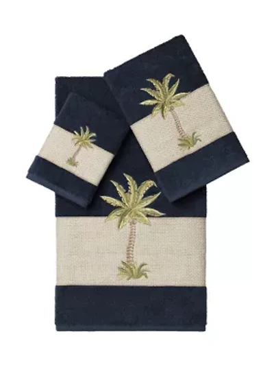 Colton 3 Piece Embellished Towel Set
