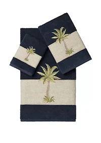 Colton 3 Piece Embellished Towel Set